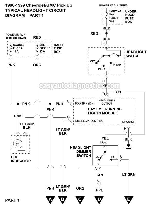 2004 silverado headlight switch wiring diagram