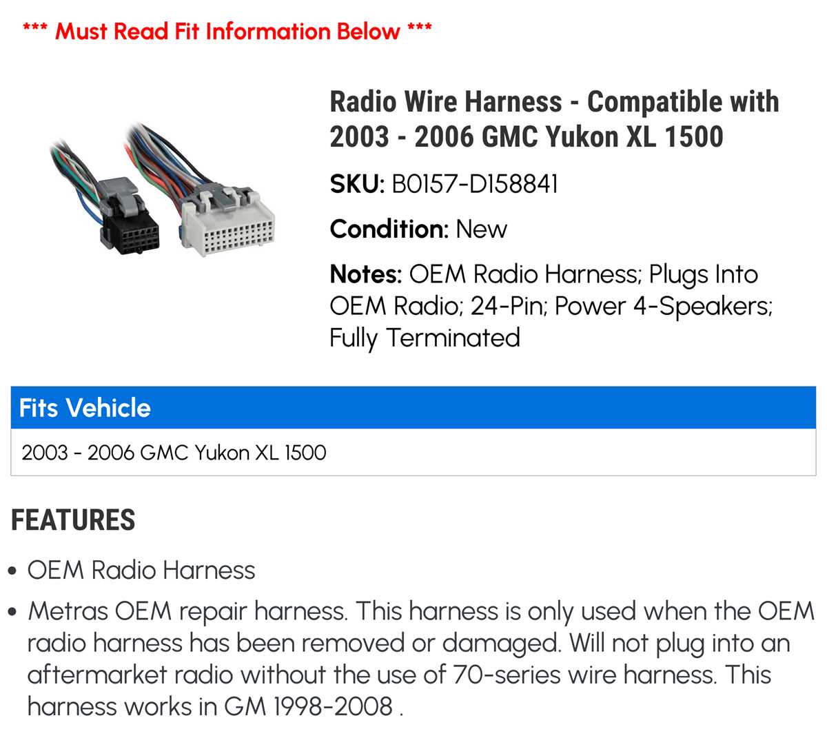 2004 chevy avalanche radio wiring harness diagram