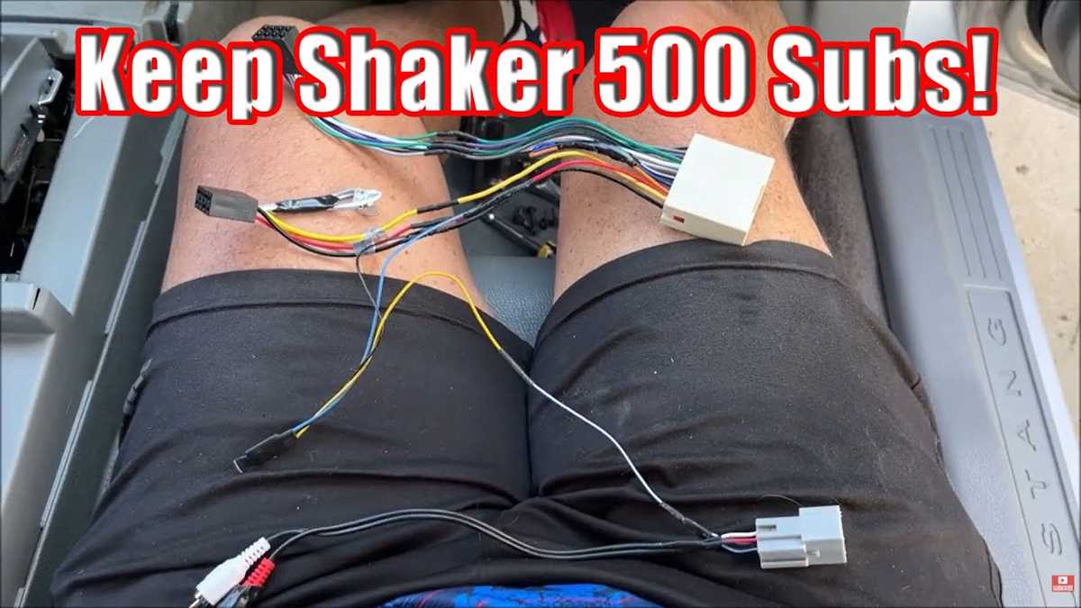 2005 mustang shaker 500 wiring diagram