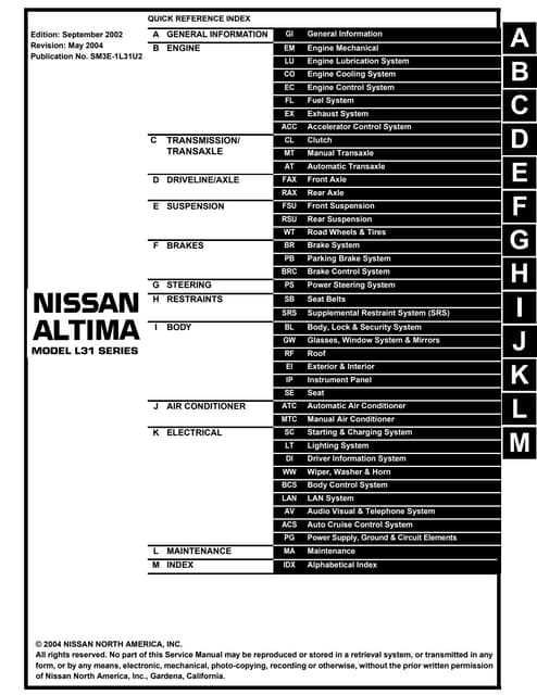 2005 nissan altima ignition wiring diagram