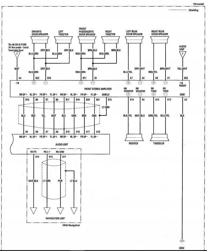 2005 acura tsx speaker wiring diagram