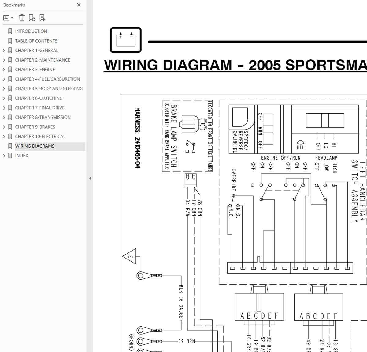 2005 polaris ranger wiring diagram
