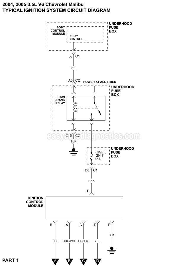 2006 chevy malibu ignition switch wiring diagram