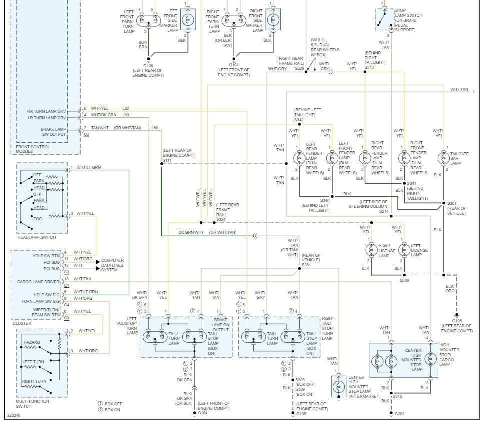 2006 dodge 3500 tail light wiring diagram