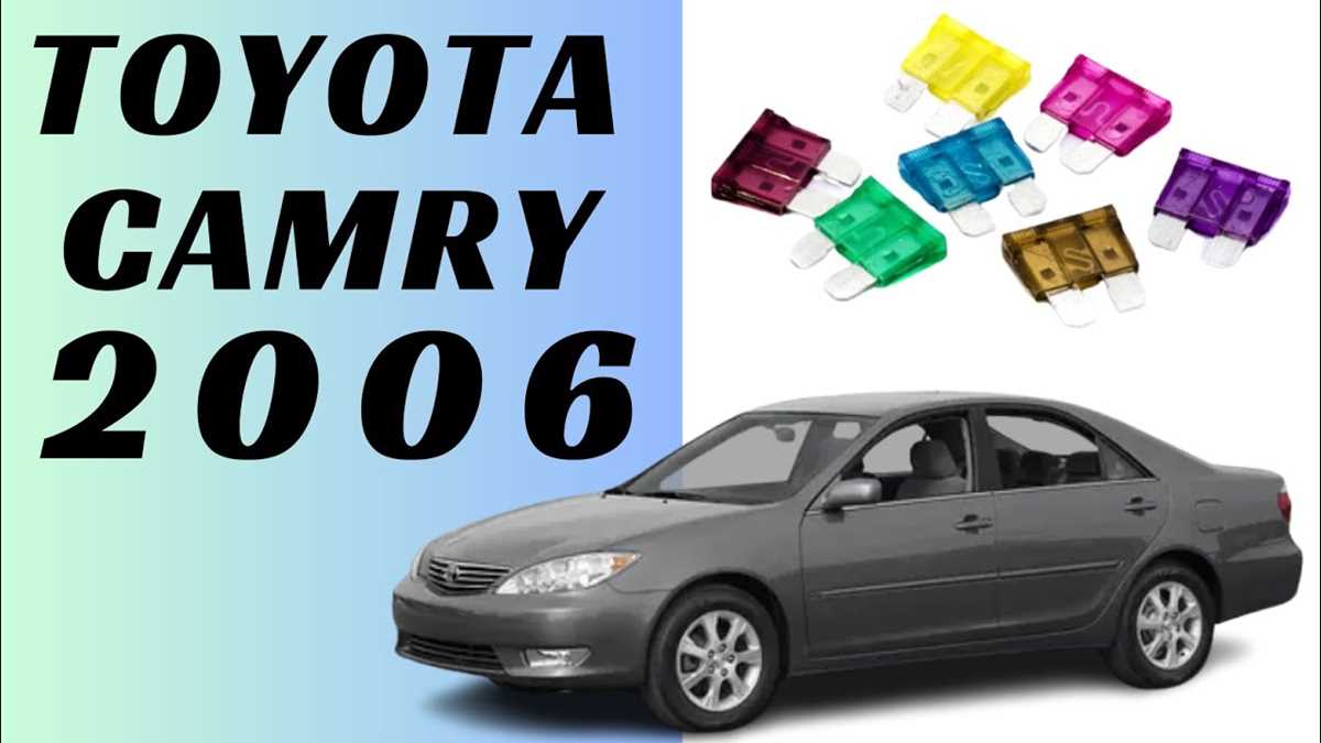 2006 toyota camry wiring diagram