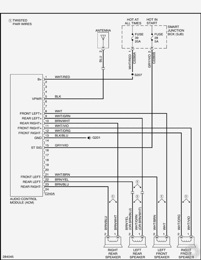 2006 ford focus stereo wiring diagram