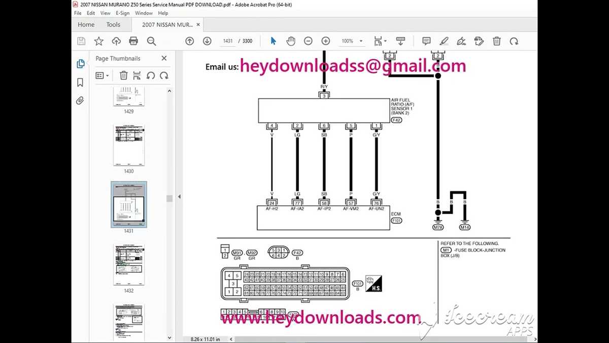 2007 nissan murano wiring diagram