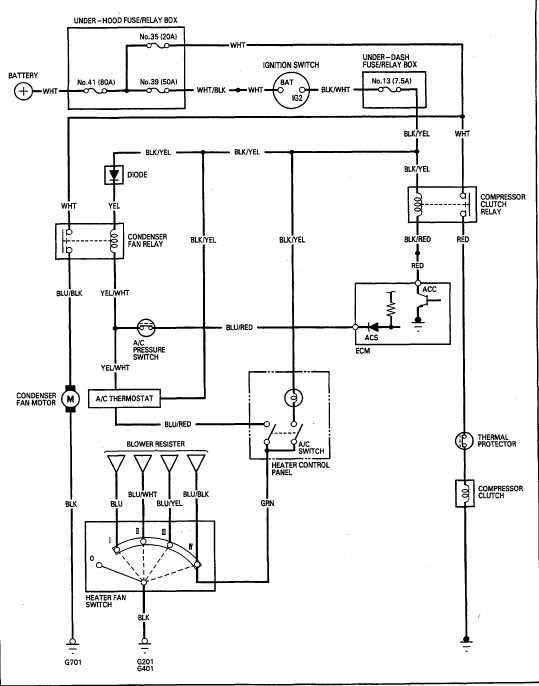 2007 honda civic ac compressor wiring diagram