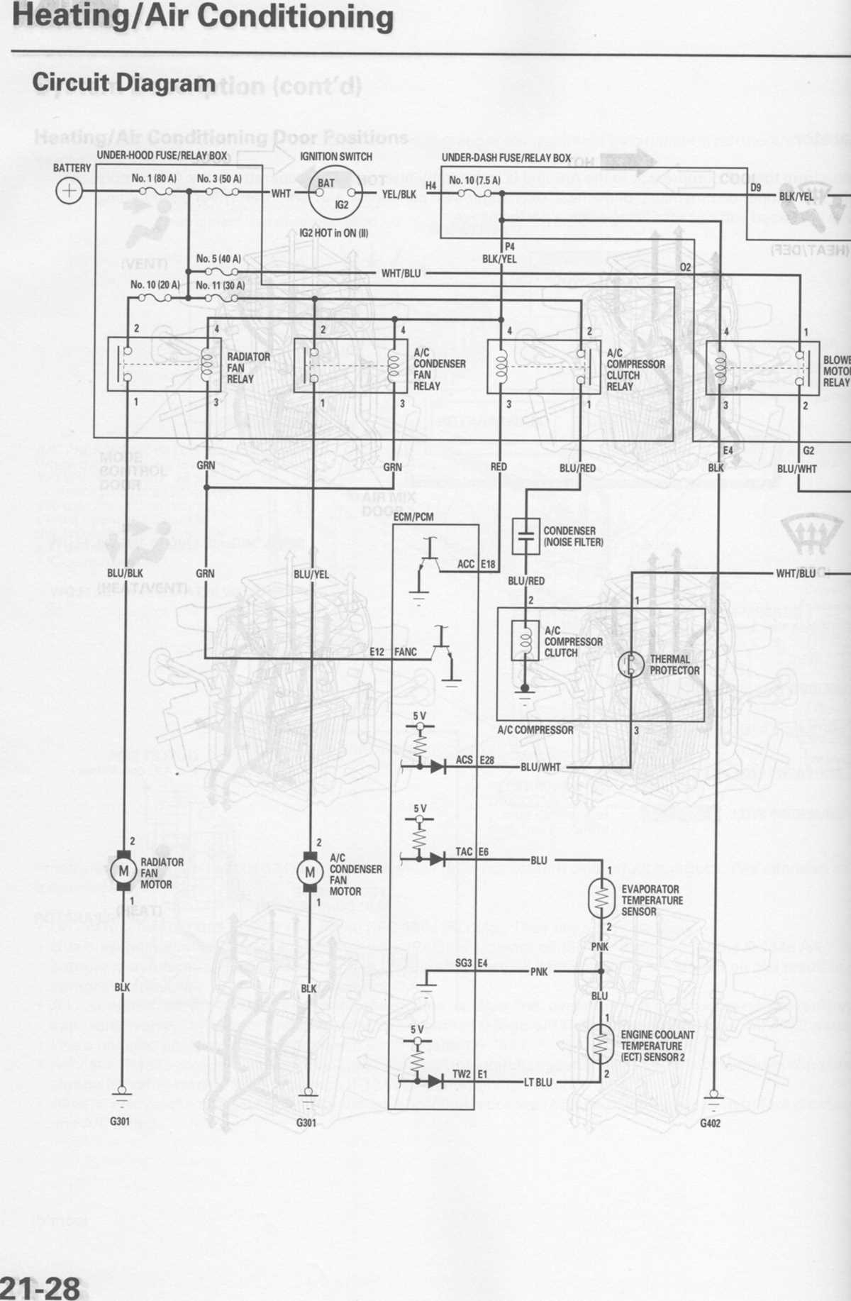 2007 honda civic ac compressor wiring diagram