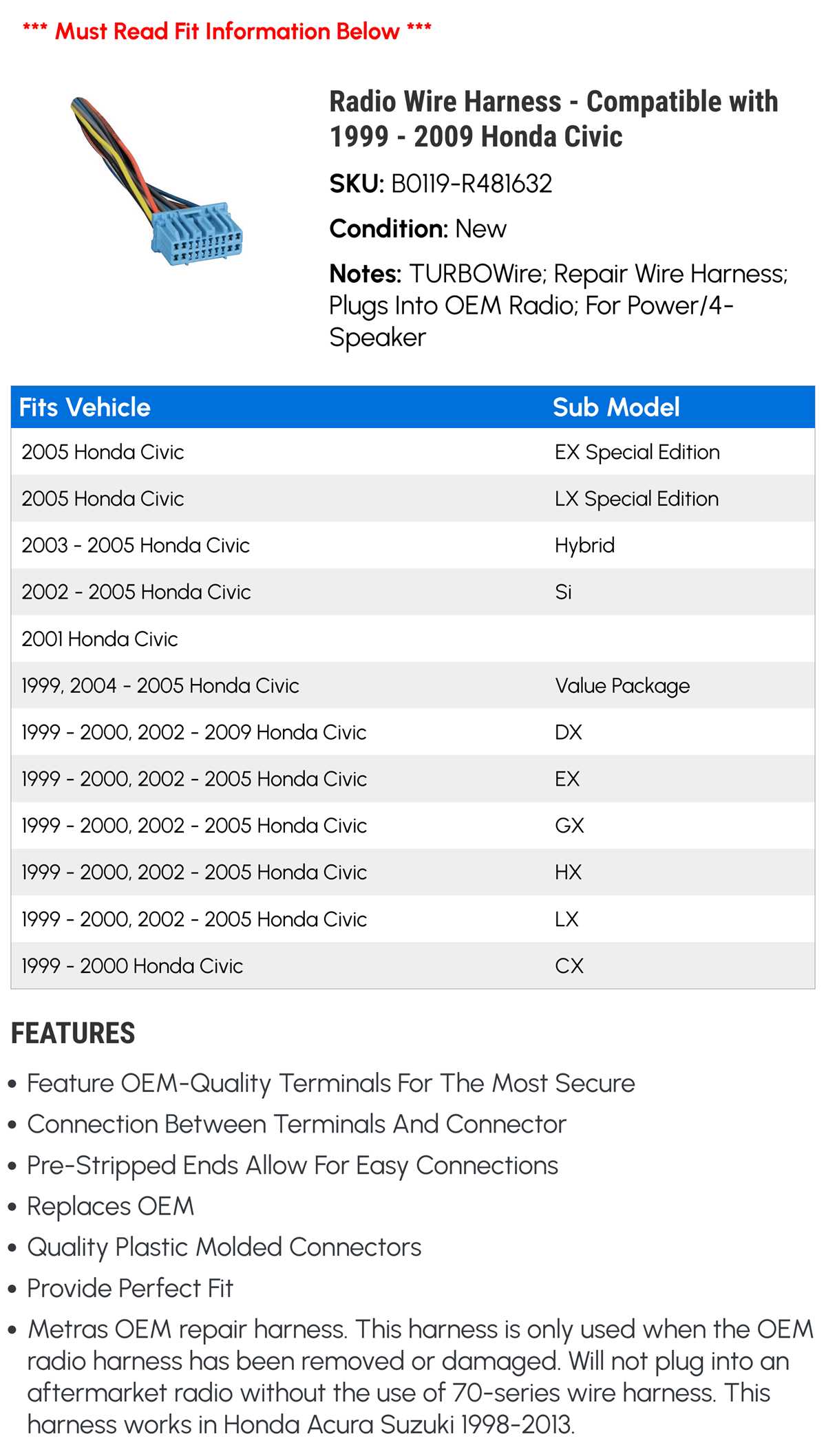 2007 honda civic wiring diagram