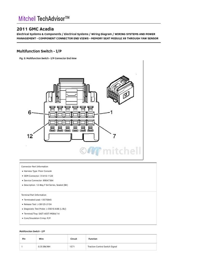 2008 gmc acadia stereo wiring diagram