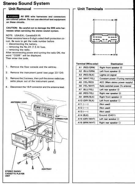 2008 honda accord radio wiring diagram