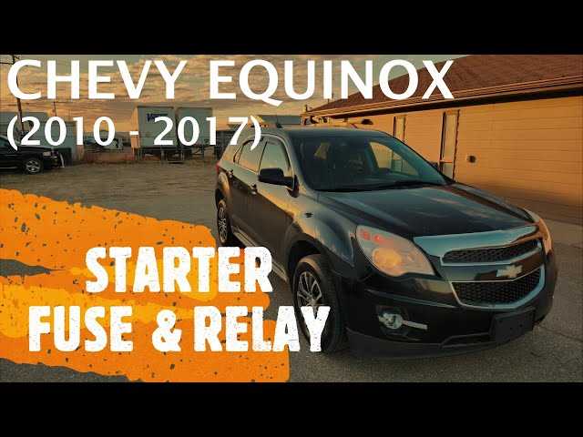 2010 chevy equinox starter wiring diagram