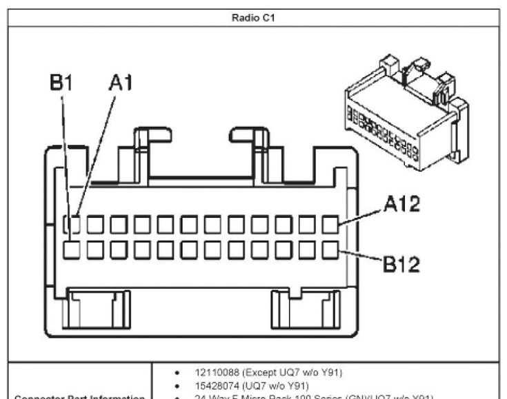 2011 chevy silverado radio wiring harness diagram