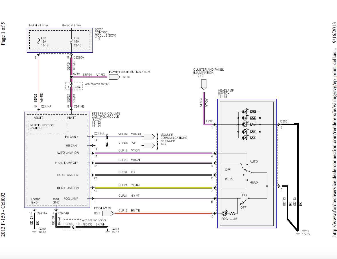 2014 f150 tail light wiring diagram