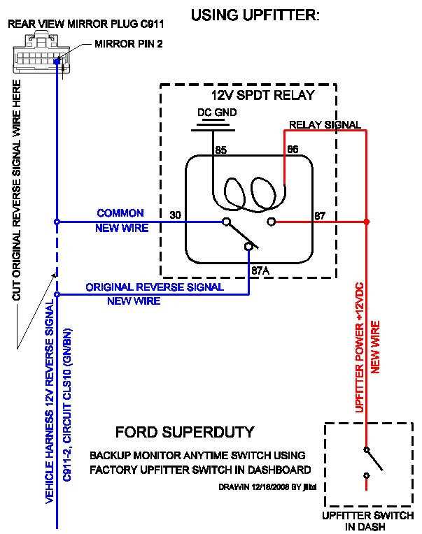 2016 ford f250 backup camera wiring diagram