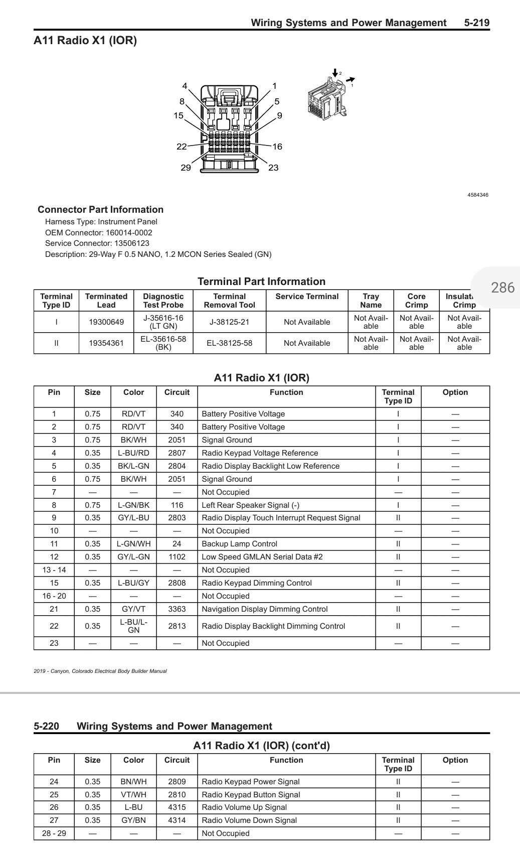2019 chevy colorado wiring diagram
