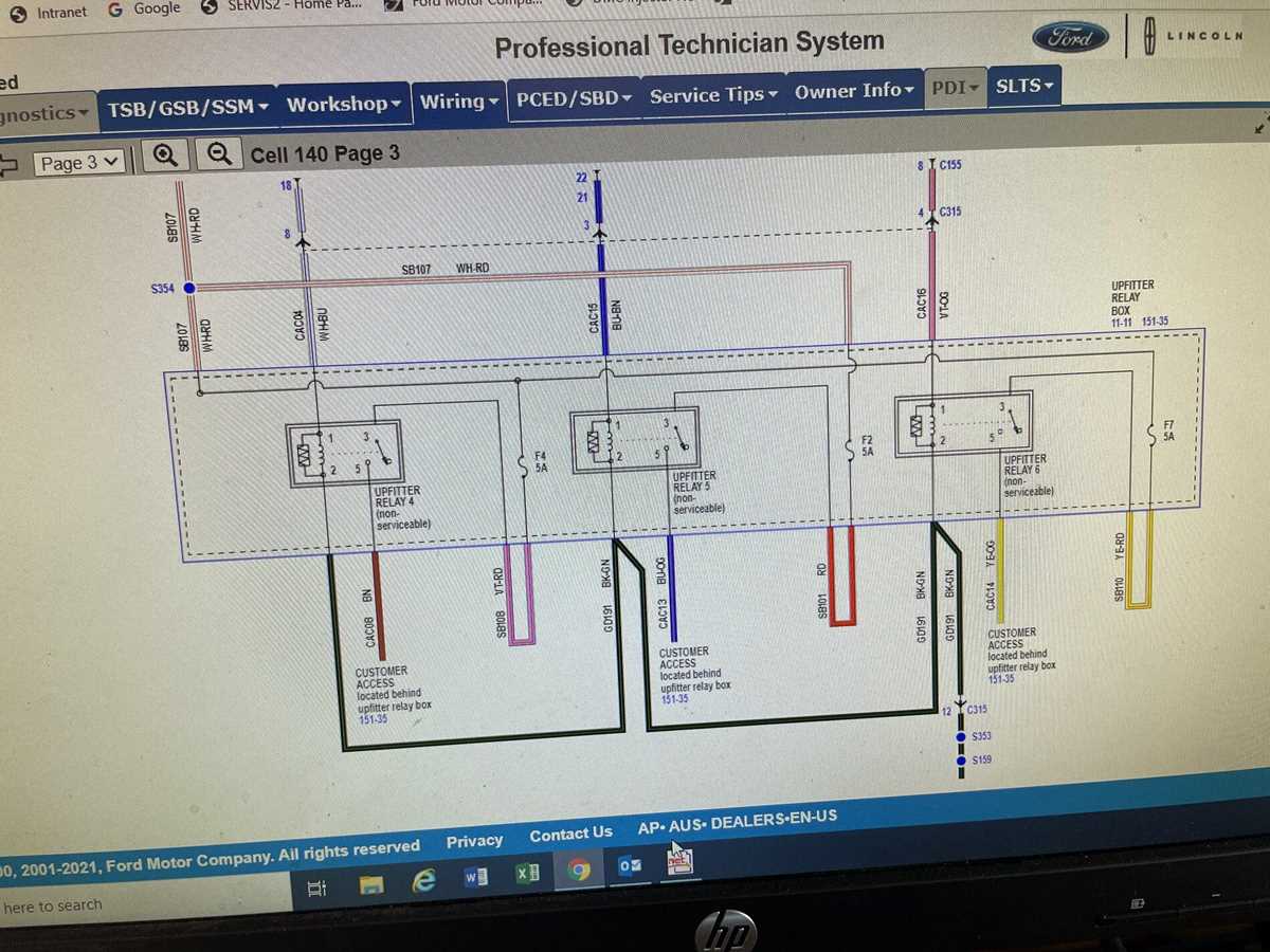 2022 f250 upfitter switch wiring diagram