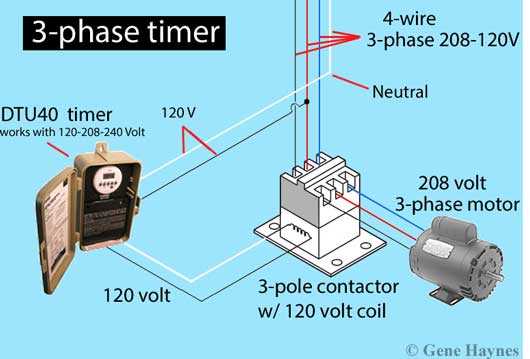 208 single phase motor wiring diagram