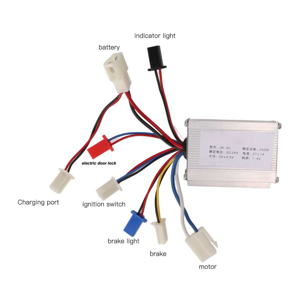 24v e bike controller wiring diagram