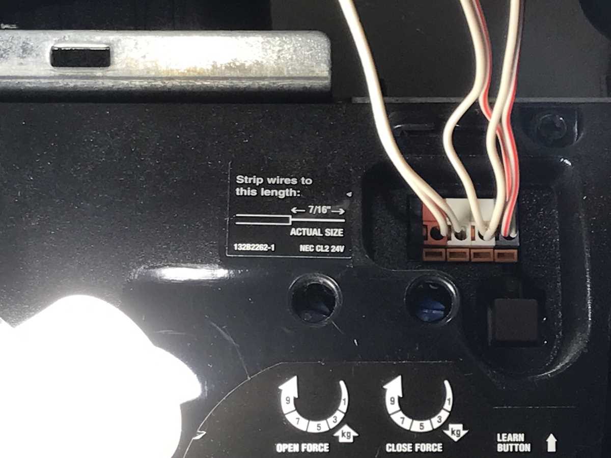 3 button garage door opener wiring diagram