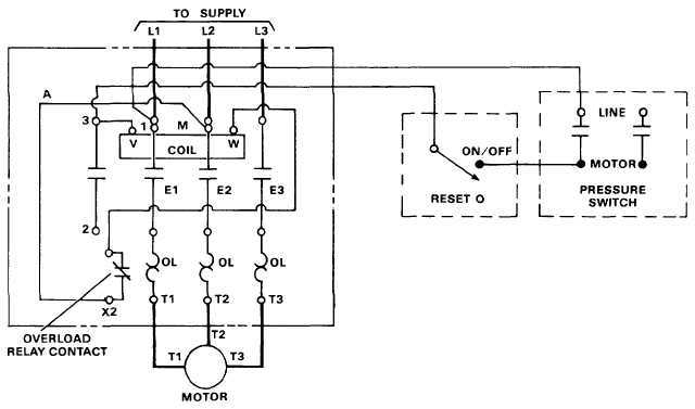 3 phase motor starter wiring diagram