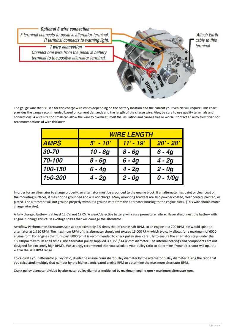 3 pin alternator wiring diagram ford