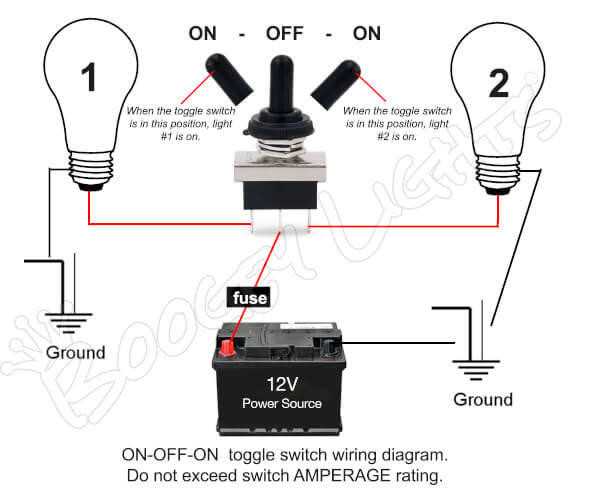 3 pin on off on toggle switch wiring diagram