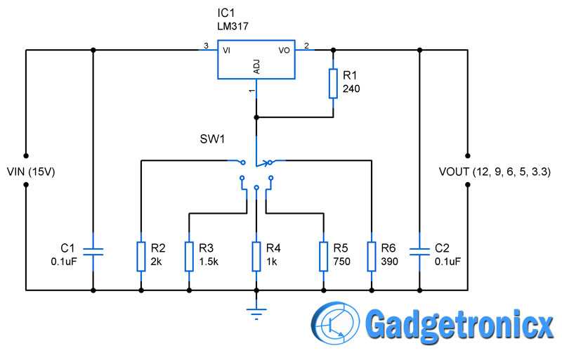 3 pin voltage regulator wiring diagram