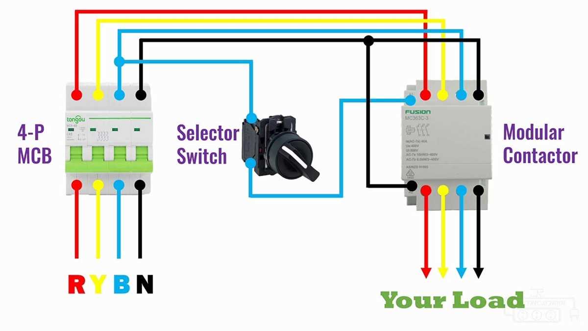 3 pole contactor wiring diagram