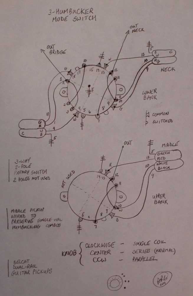 3 pole rotary switch wiring diagram