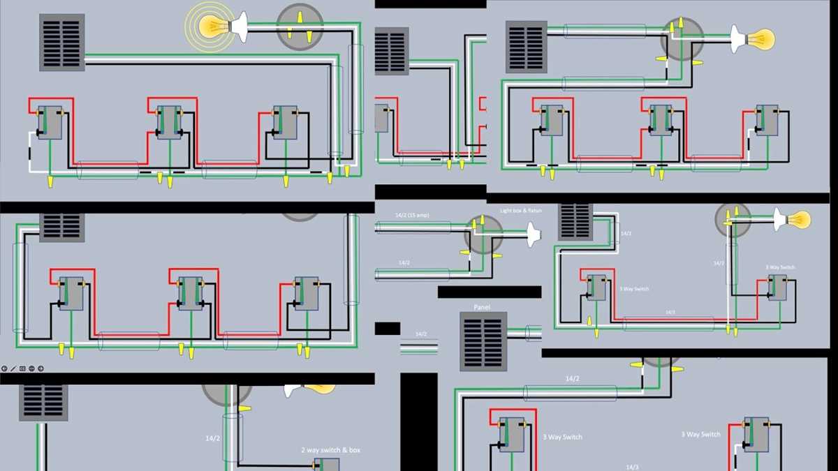 3 way switch wiring diagram light middle