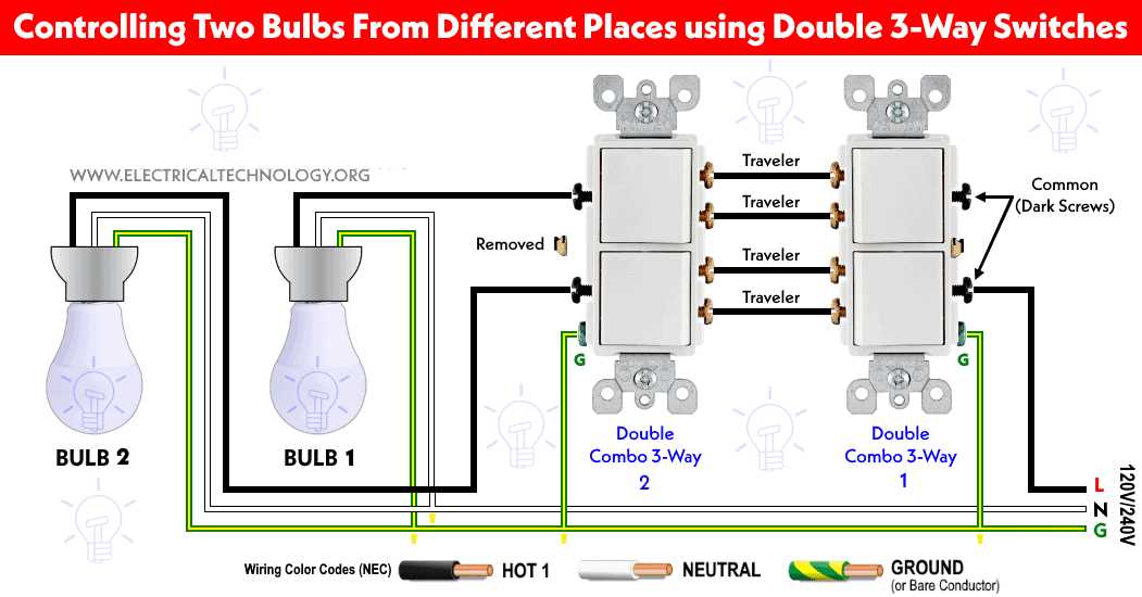 3 way switch wiring diagram with 2 wires