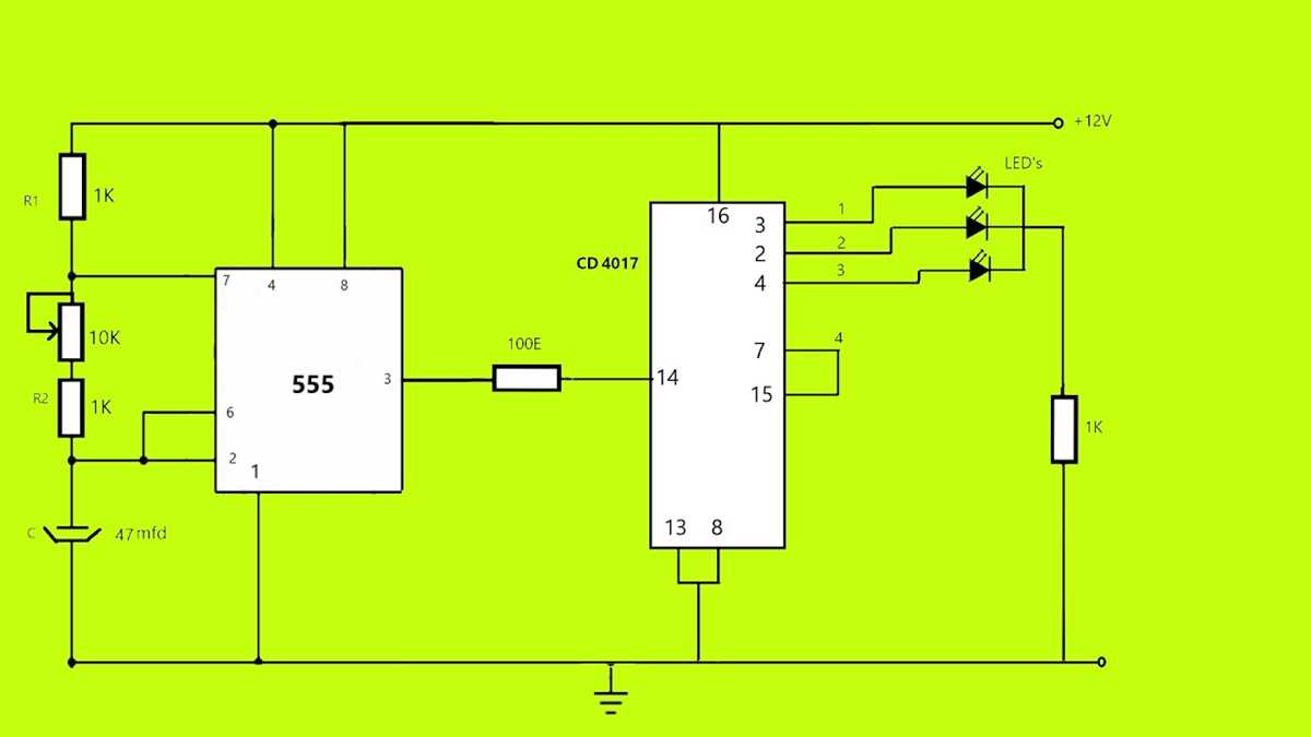 3 channel led chaser circuit diagram