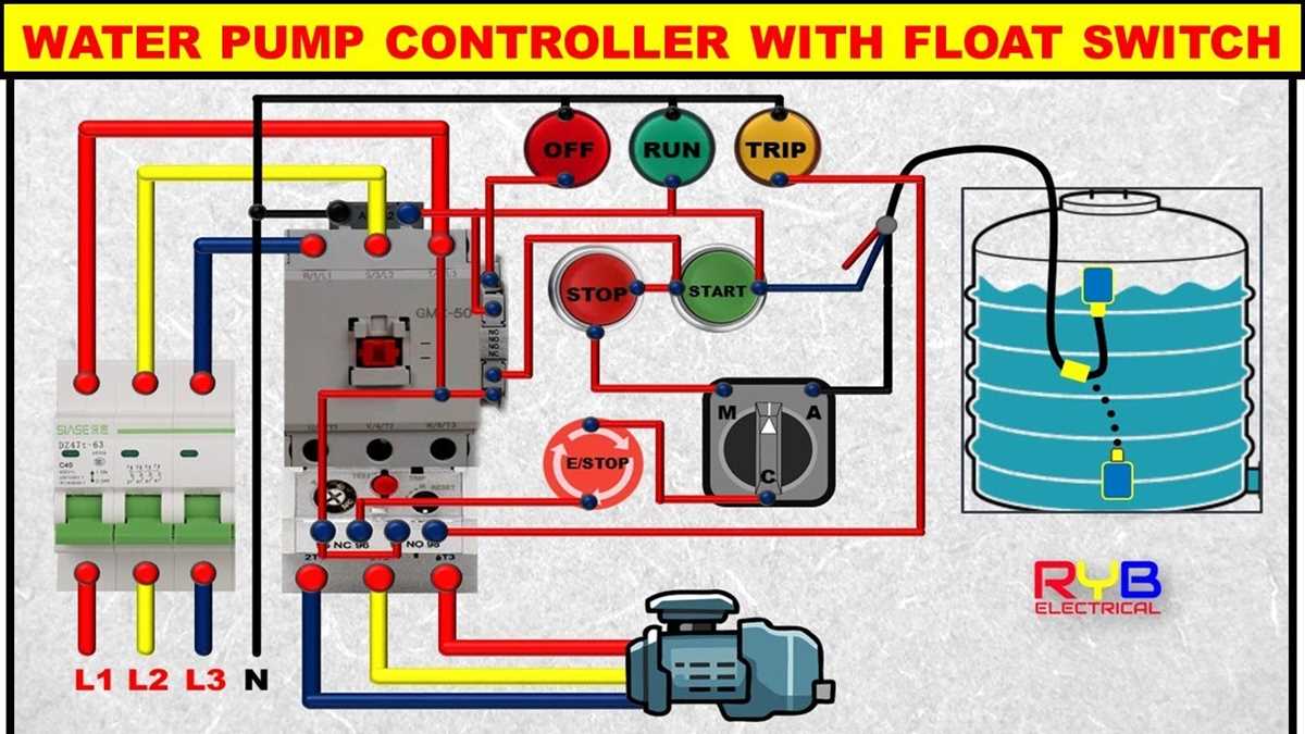 3 phase water pump control panel wiring diagram