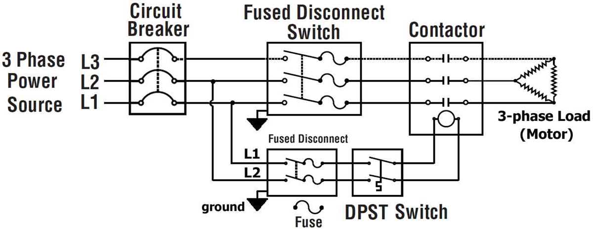3 pole contactor wiring diagram