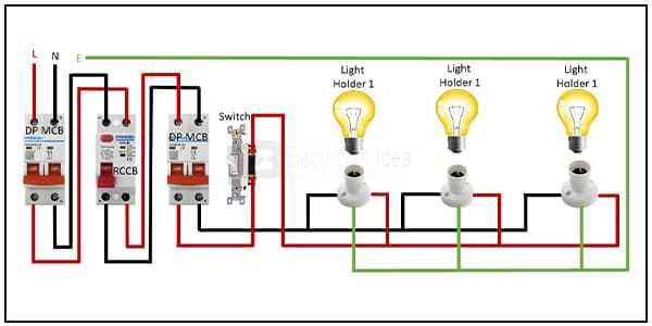 3 switches 3 lights wiring diagram