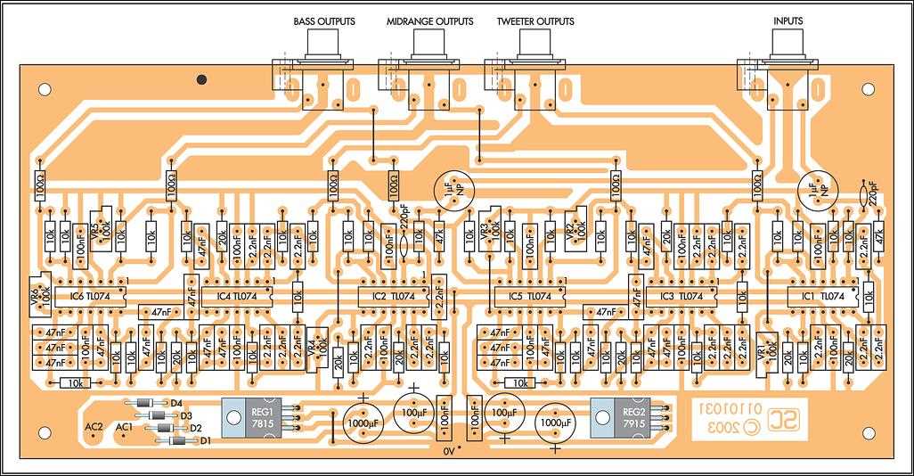 3 way active crossover circuit diagram