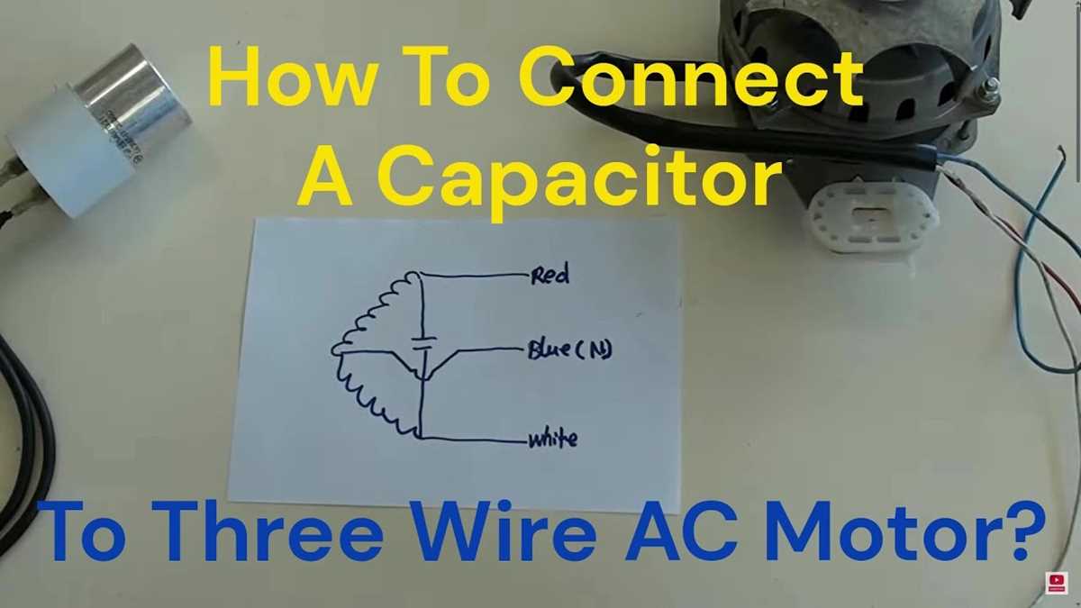 3 wire ac capacitor wiring diagram