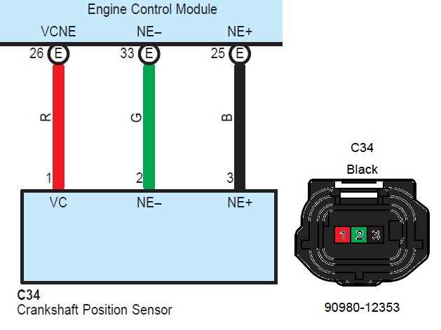 3 wire crank position sensor wiring diagram