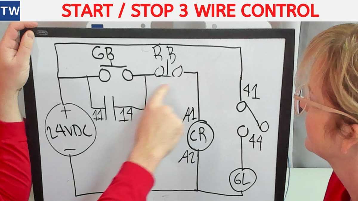 3 wire starter wiring diagram