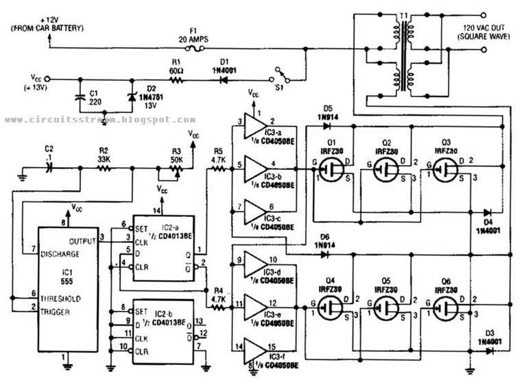 300 watt inverter circuit diagram