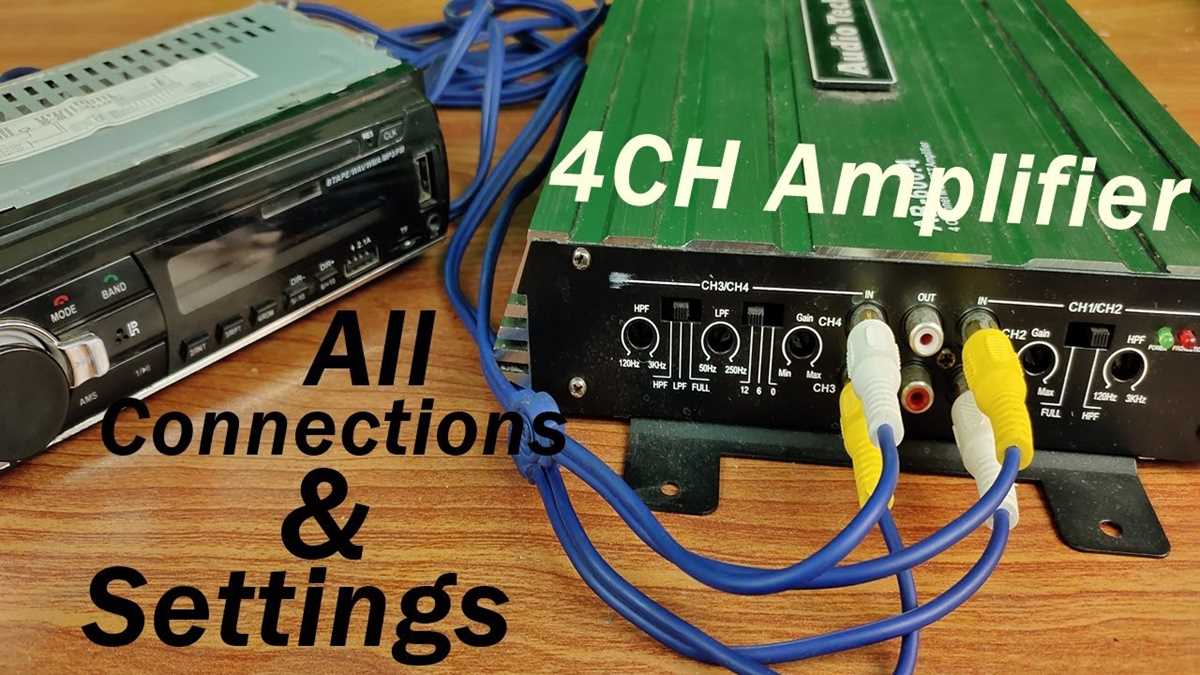 4 channel amp wiring diagram 1 sub