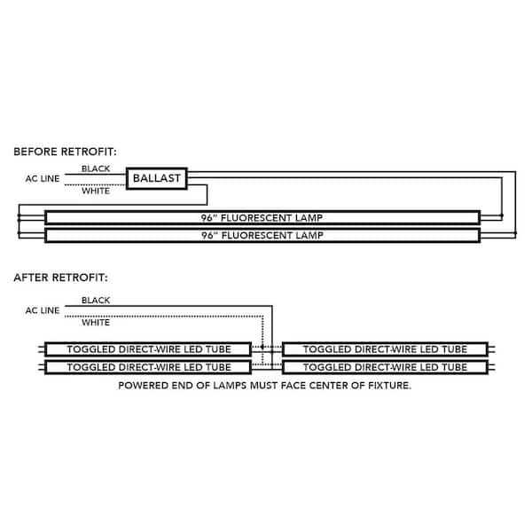4 feet led tube light circuit diagram