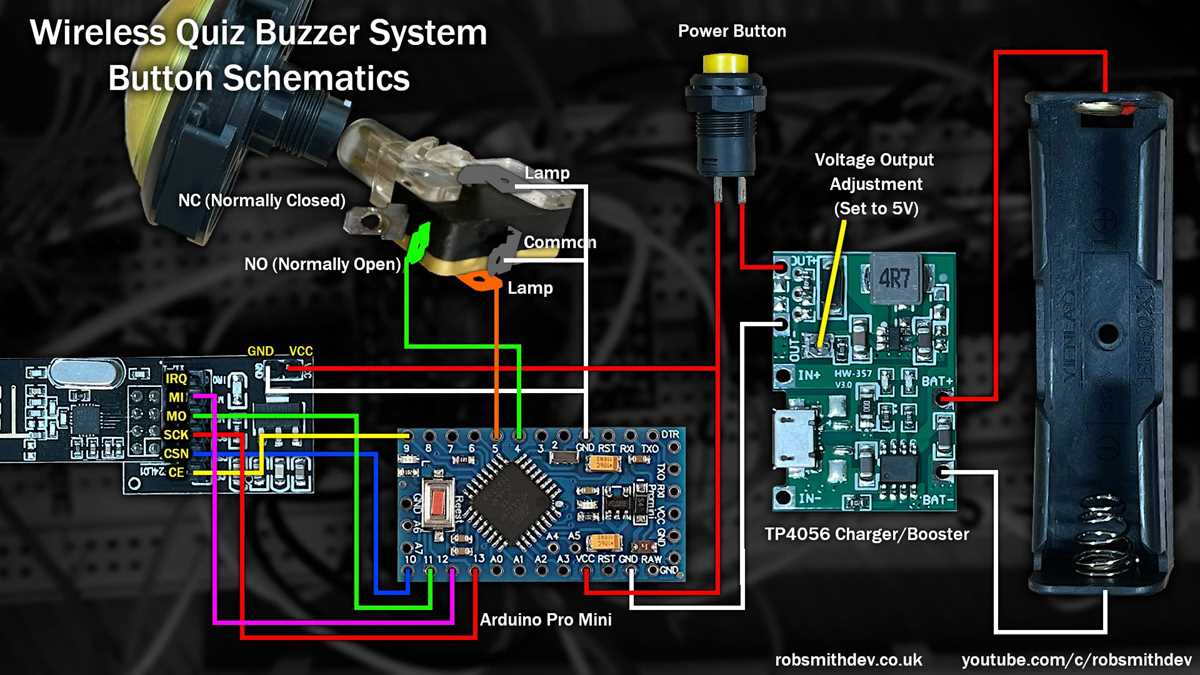 4 player quiz buzzer circuit diagram