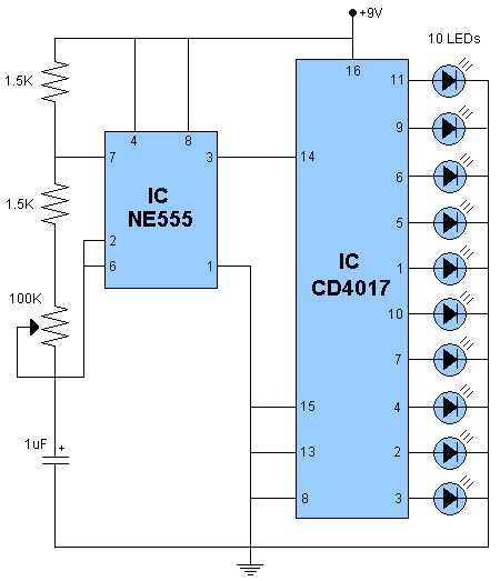 4017 circuit diagram