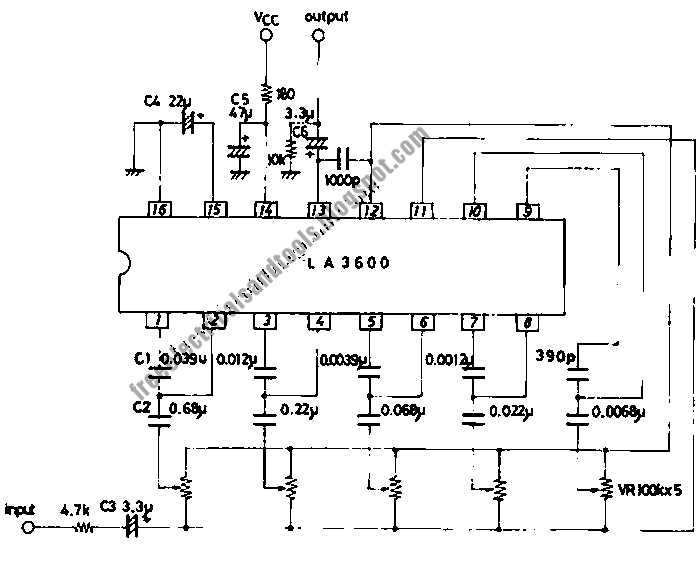 5 band graphic equalizer schematic diagram
