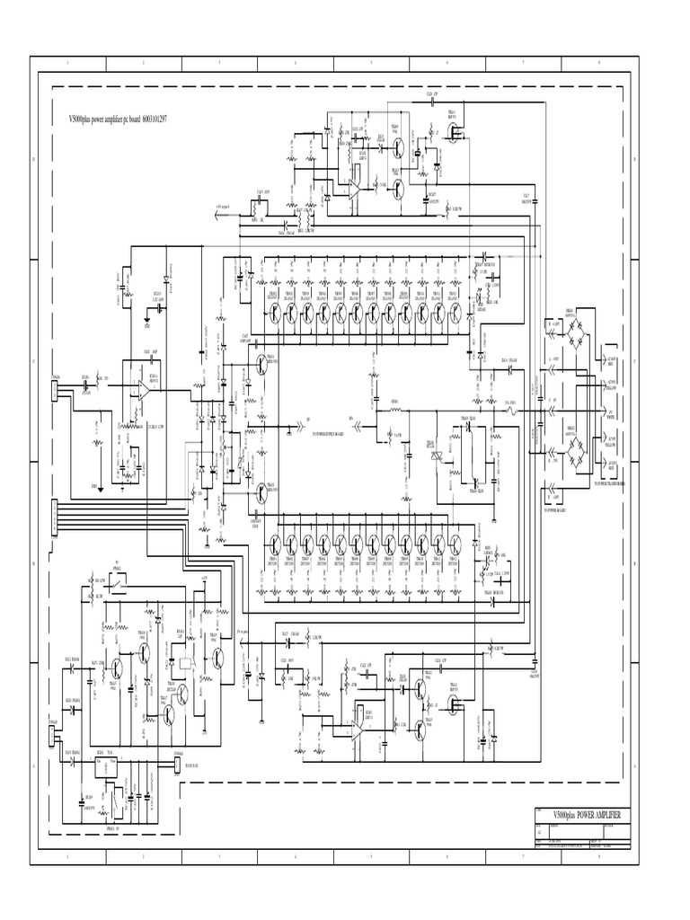 5000w audio amplifier circuit diagram