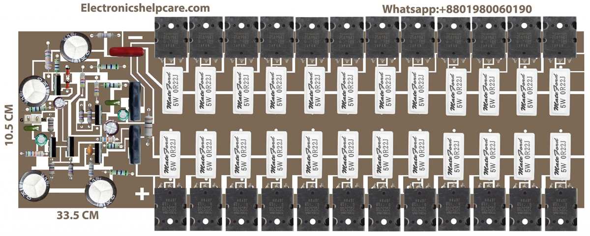 5000w power amplifier circuit diagram