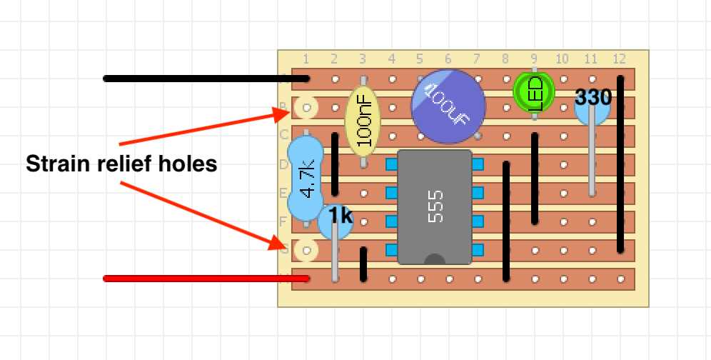 555 astable multivibrator circuit diagram